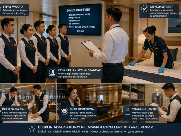 Bagaimana Agar Awak Kapal Hospitality Menjaga Kedisiplinan